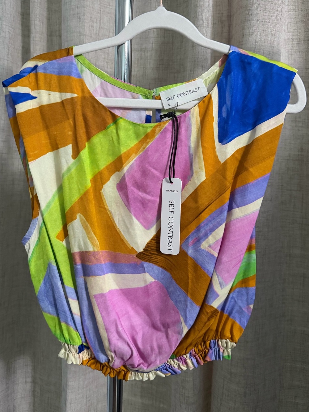 Anthropologie Self Contrast blouse tank